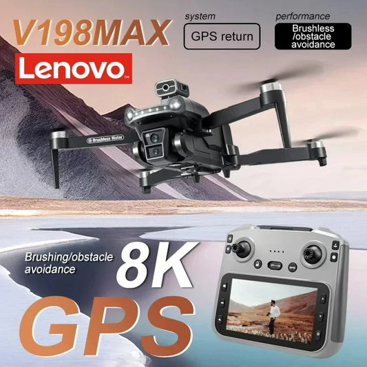 Lenovo V198MAX Drone 8K Profesional FPV Brushless
