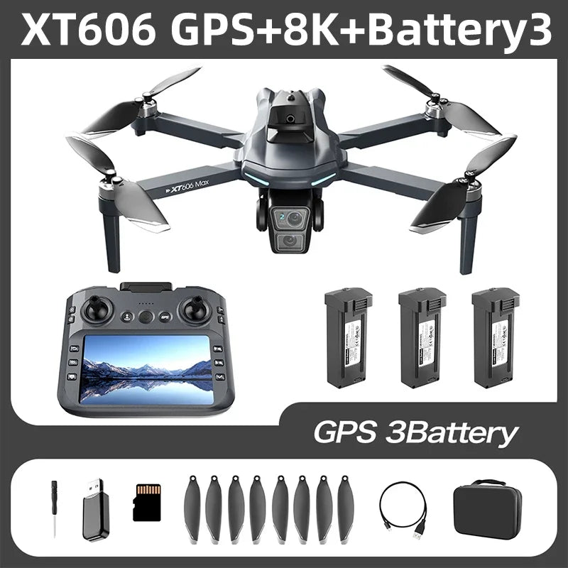 Lenovo XT606 MAX GPS Drone 4k Professional 8K HD Camera