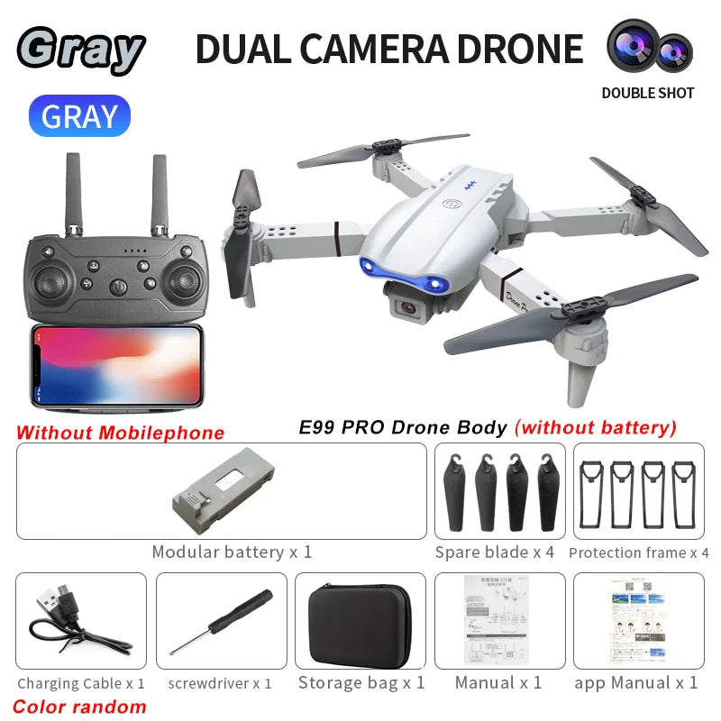 2024 E99Pro RC Drone 4K Professinal With 1080P Wide Angle