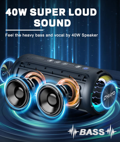 Ortizan X8 Pro Bluetooth Speaker Portable with 40W