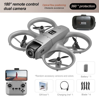 D16 Mini Drone 8K HD-VR Dual-camera 180 °
