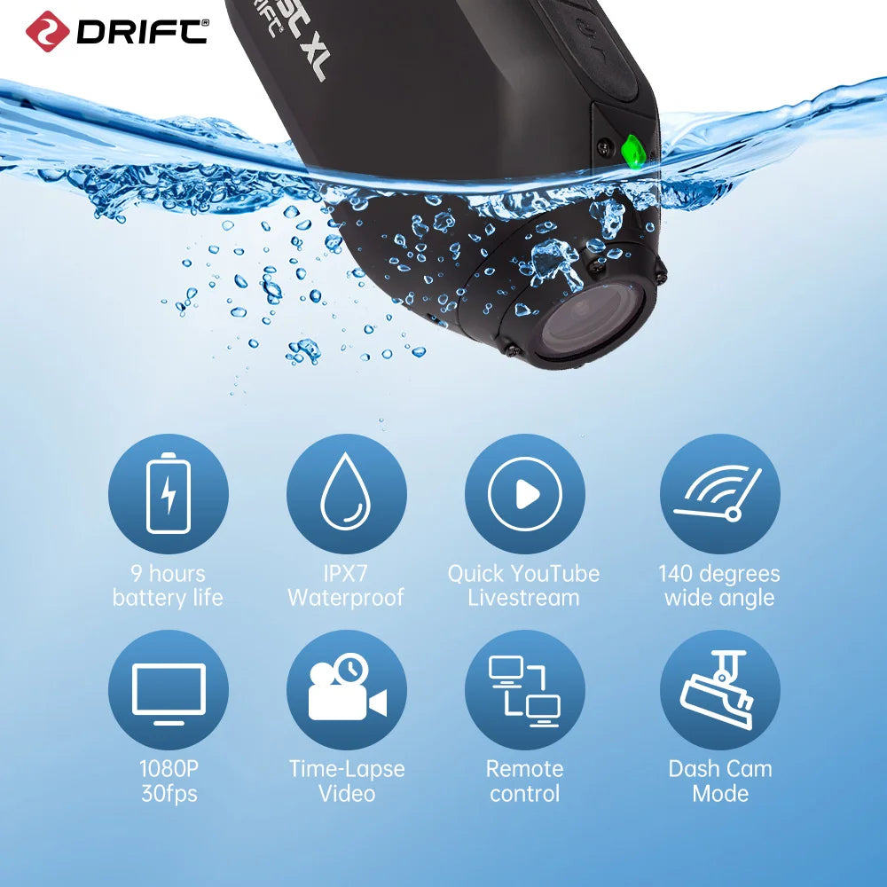 Drift Innovation Ghost XL Action Camera 1080 Full HD