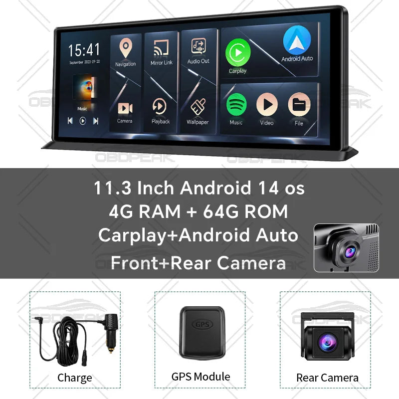 K60 Pro 11.3" 4G+64G WIFI Android 14 AI Screen GPS
