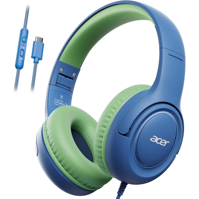 Acer HK03 Kids Wired Headphones for School 85/94dB Volume Limiter