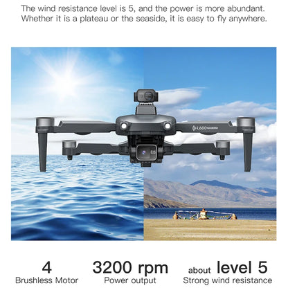 New L600 PRO MAX/PRO GPS Drone 5KM 4K Professional HD Dual Camera