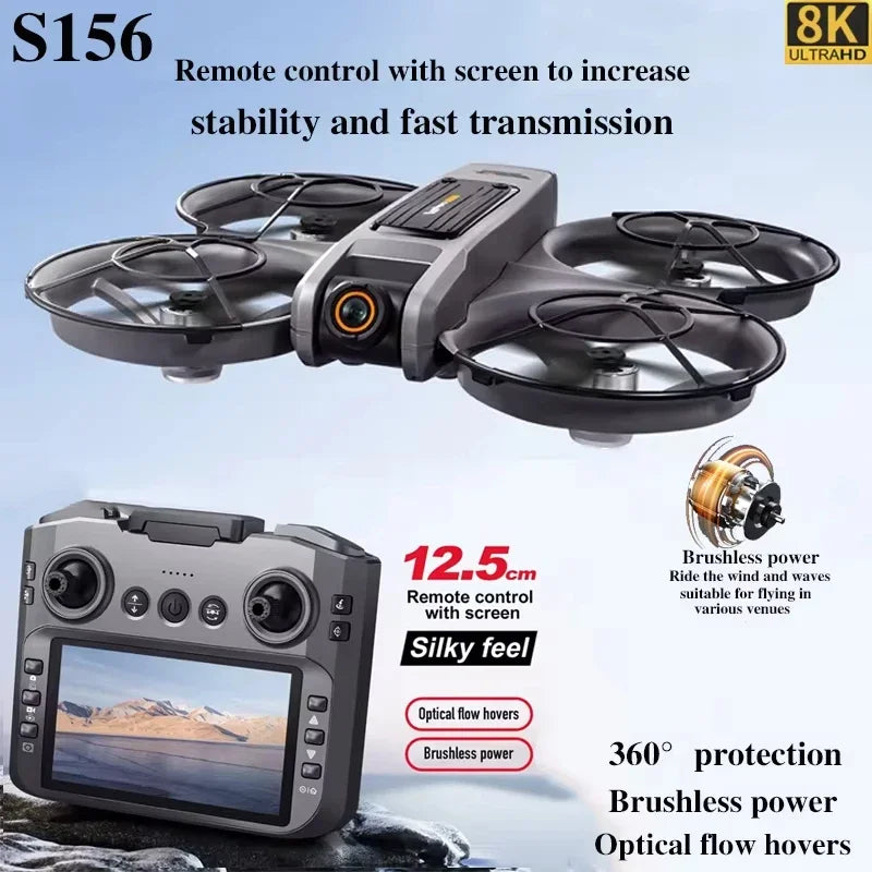 S156 Drone GPS 8K Professional HD 360° Dual Camera Screen
