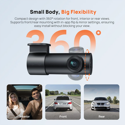 70mai Dash Cam M310 Plus 2K English Voice Control 1440P WDR
