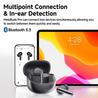 QCY MeloBuds Pro ANC Bluetooth 5.3 Earphones Wireless
