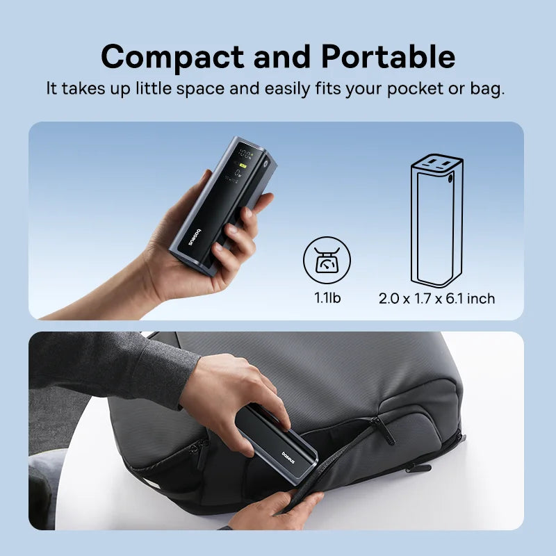 Baseus 145W Power Bank 20800mAh Dual USB A USB C PD 100W Fast Charging