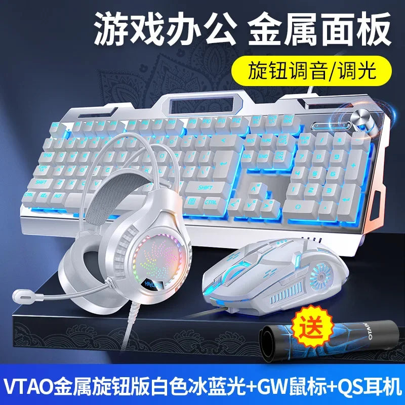 RGB Gamer Keyboard Gaming Keyboard and Mouse Headphone Gamer Kit