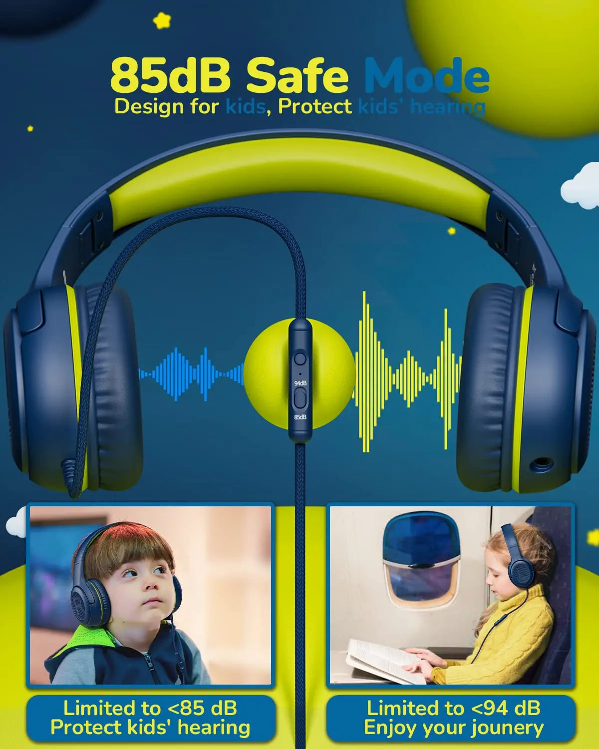 AWATRUE AT2 Headset,3.5mm Surround Stereo Gaming Headphones with Mic