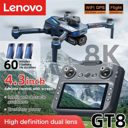 Lenovo GT8 Drone 8K Professional Dual Camera GPS FPV Brushless Motor