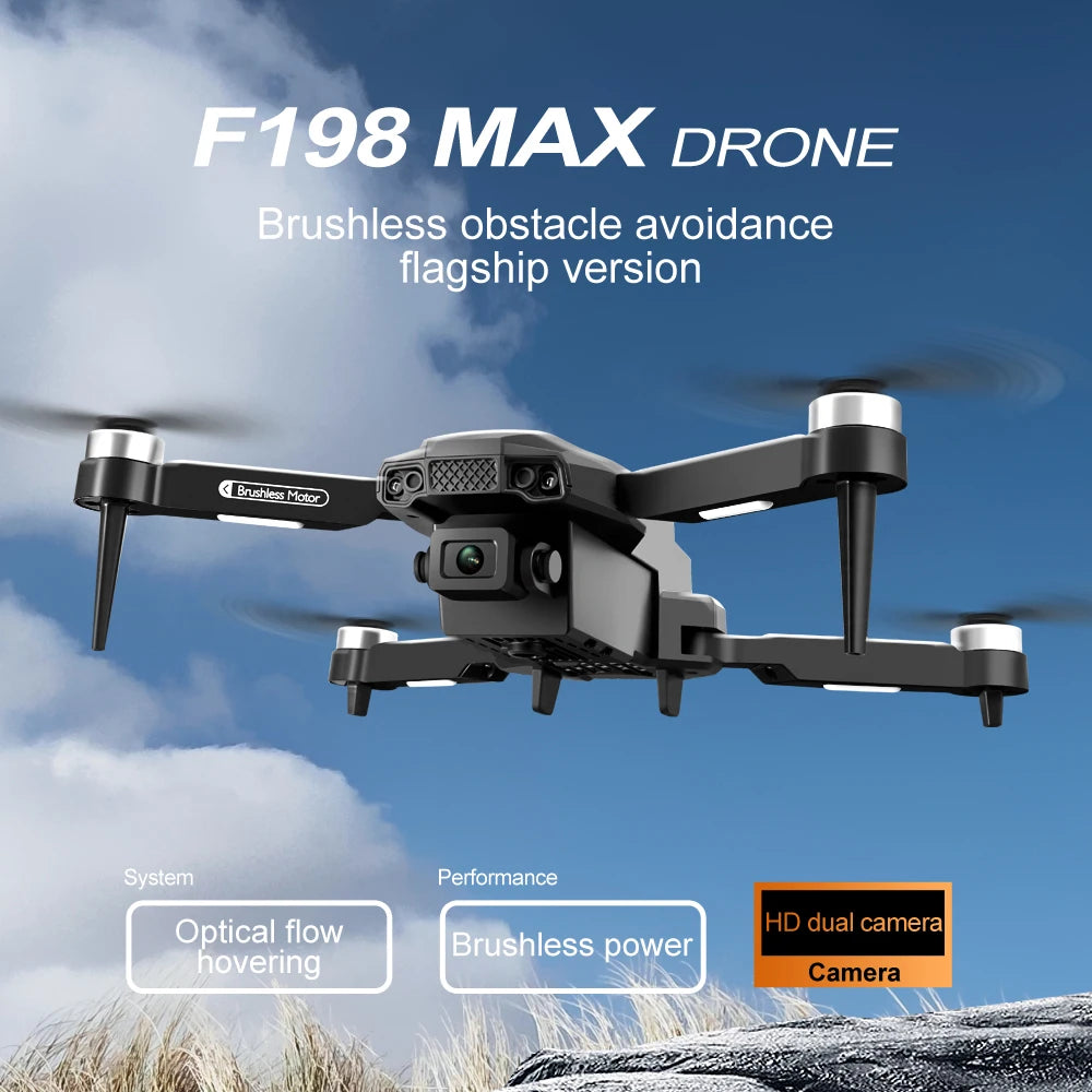 New F198 Drone Professional Dual Camera With 1080P