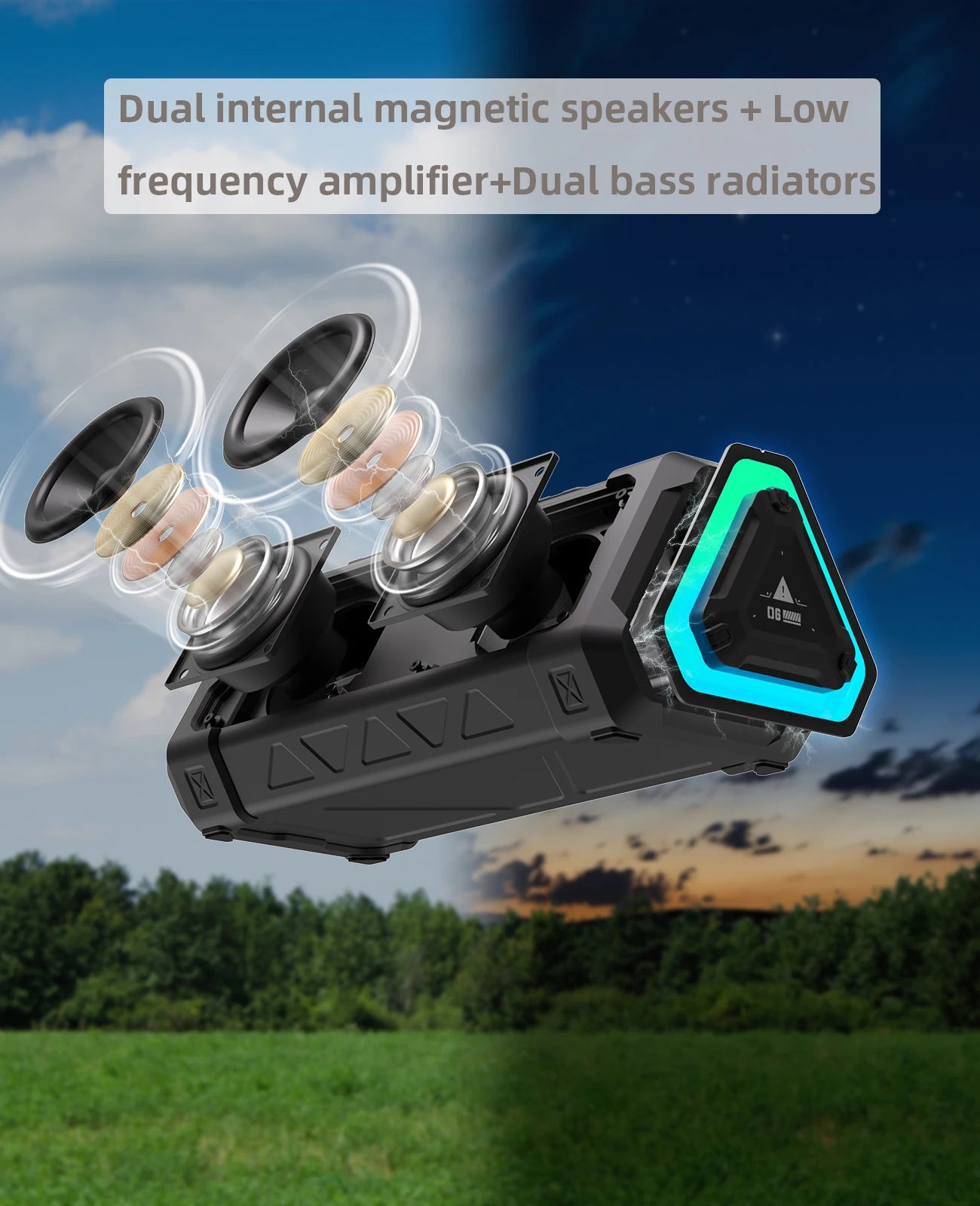 MLOVE P3 Outdoor Bluetooth Speaker, 40W