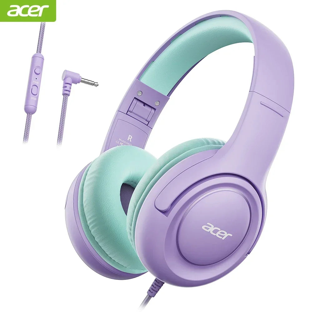 Acer HK03 Kids Wired Headphones for School 85/94dB Volume Limiter