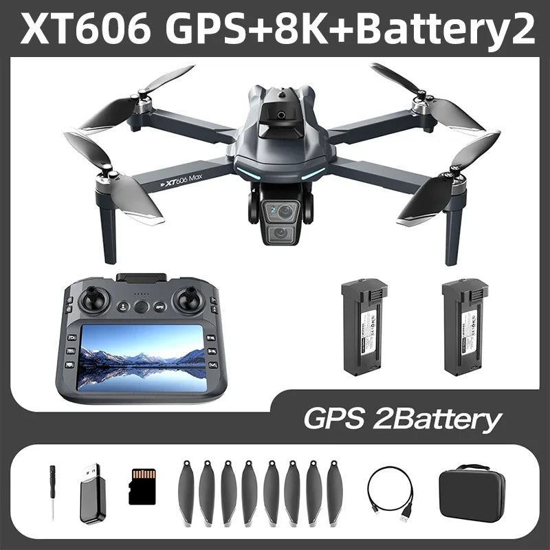 Lenovo XT606 MAX GPS Drone 4k Professional 8K HD Camera