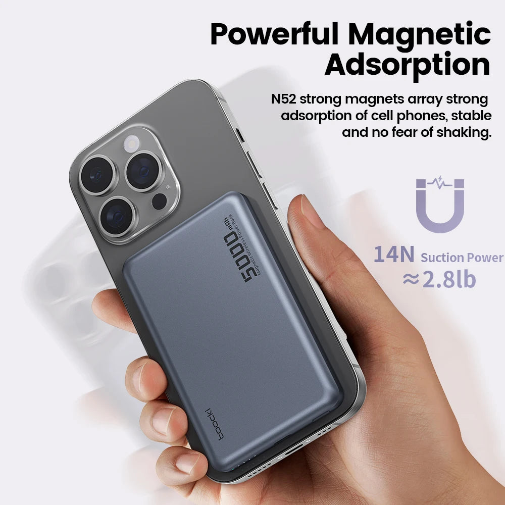 Toocki Magenetic PowerBank 10000mAh 15W Wireless Charging