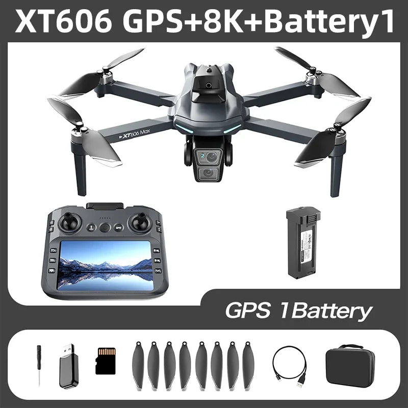 Lenovo XT606 MAX GPS Drone 4k Professional 8K HD Camera