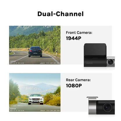 70mai Dash Cam Pro Plus A500S 1944P ADAS GPS Camera
