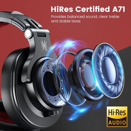 Oneodio A71 Wired Over Ear HiFi Headphones With Mic Studio DJ Headphone