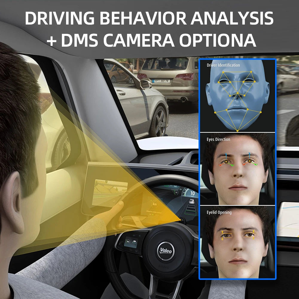 JIMIMAX JC371 ADAS DVR Camera Max 3 Channels Dashcam