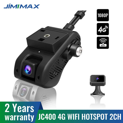 JIMIMAX 4G Dash Cam Front and Rear JC400-A WIFI Hotspot DVR Camera