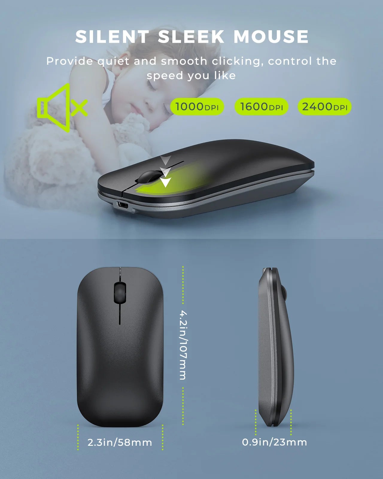 Seenda Wireless Bluetooth Keyboard and Mouse Combo