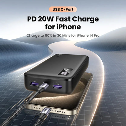 UGREEN 20000mAh PD 20W Power Bank Fast Charge Portable