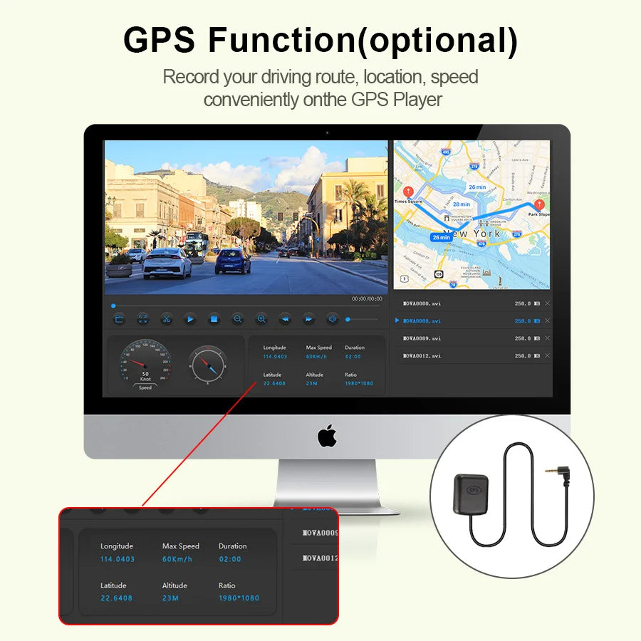 10 Inch Car DVR Car Touch Screen video Recorder Dual 1080P