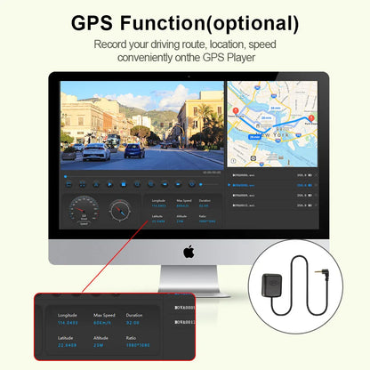 10 Inch Car DVR Car Touch Screen video Recorder Dual 1080P
