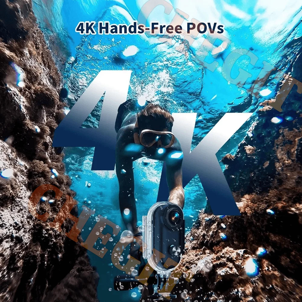 4K WiFi HD POV Magnetic Mini Action Camera Wireless