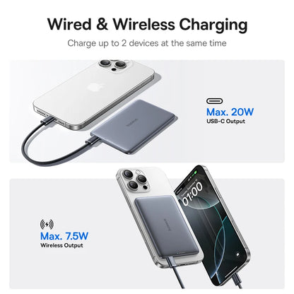 Baseus 5000mAh Magnetic Power Bank 15W Wireless