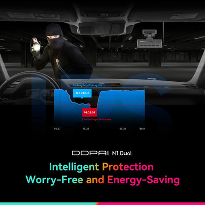 DDPAI Dash Cam  N1 Dual Front & Rear Recording NightVIS