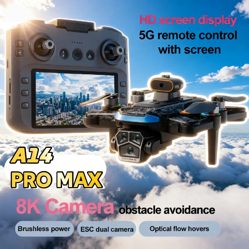 For Genuine A14 Pro Max GPS Brushless 8K Three Camera Foldable