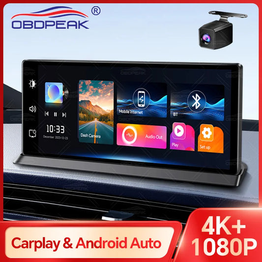 K2 Pro 11.3" Car DVR 4K Camera Wireless Carplay Android auto Ai Screen