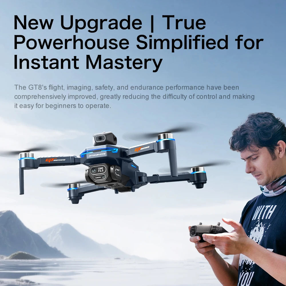 Lenovo GT8 Drone 8K Professional Dual Camera GPS FPV Brushless Motor