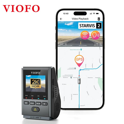 VIOFO A119MINI-2 Dash Cam 2K 60FPS Car DVRs Voice Control