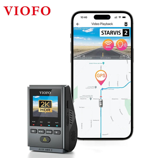 VIOFO A119MINI-2 Dash Cam 2K 60FPS Car DVRs Voice Control