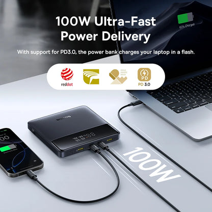 Baseus 100W Power Bank 20000mAh Capacity PD Fast Charging