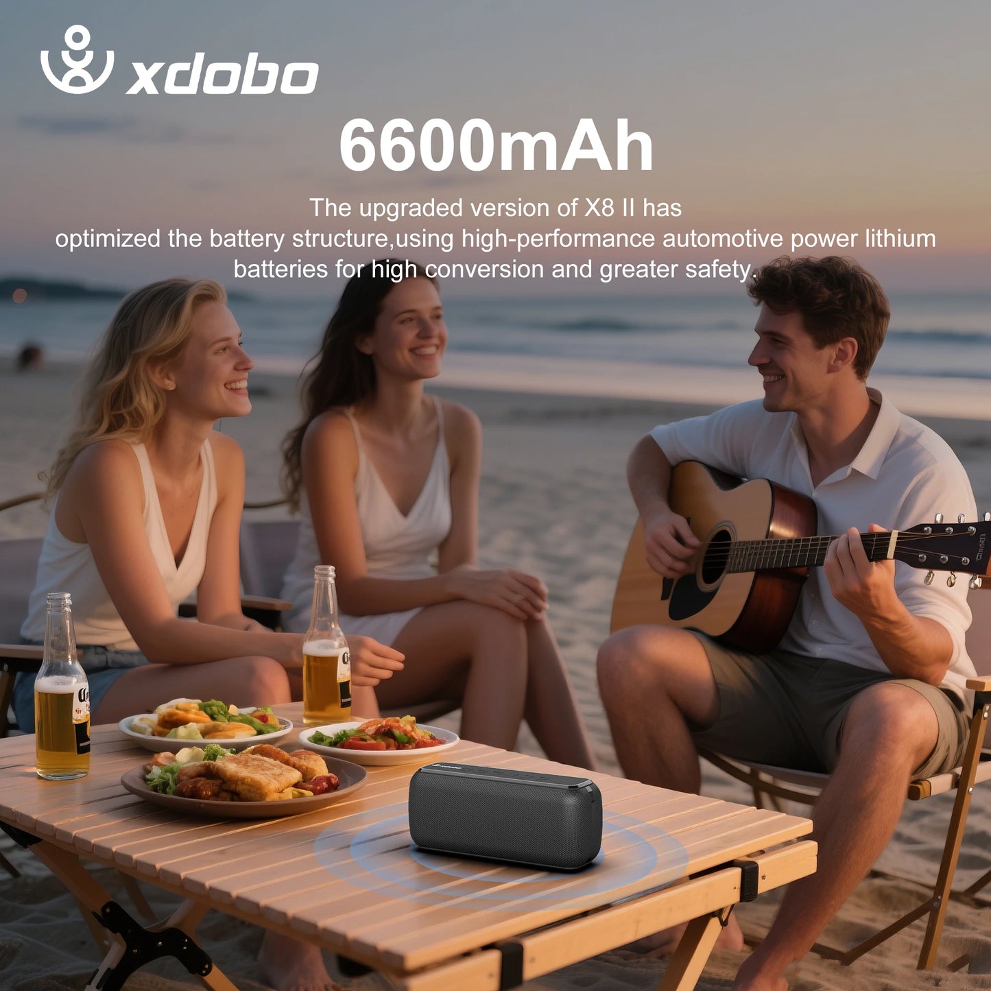 XDOBO X8 60W Portable Outdoor Speakers Bluetooth Wireless