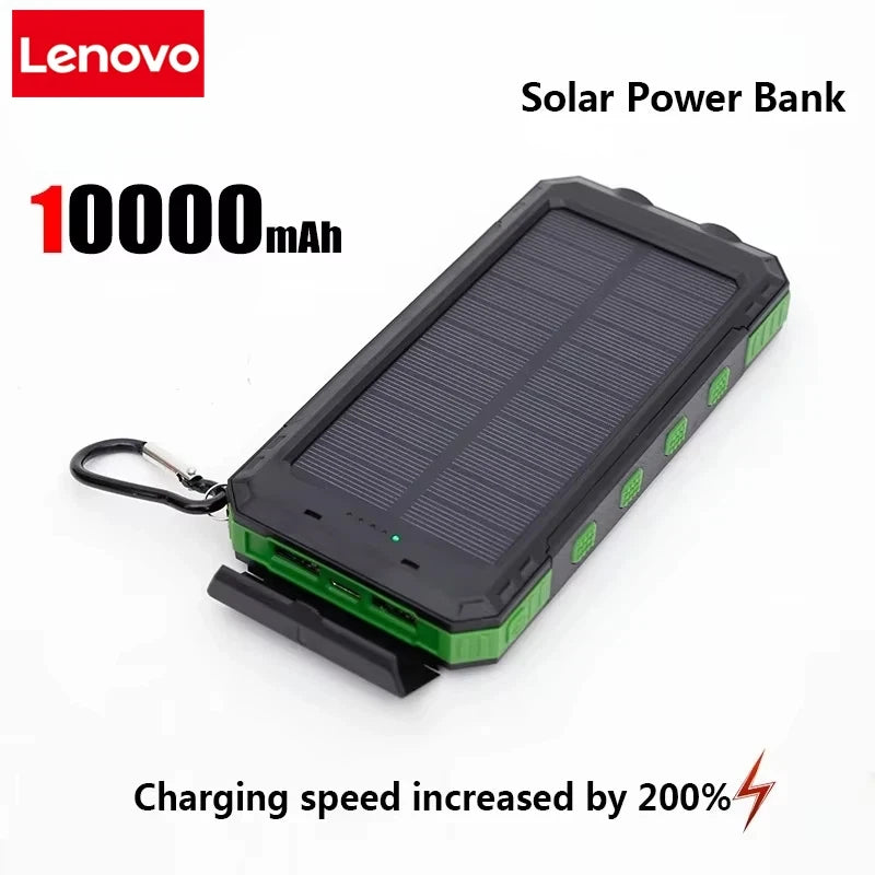 Lenovo 50000mAh Solar Power Bank Portable Charging