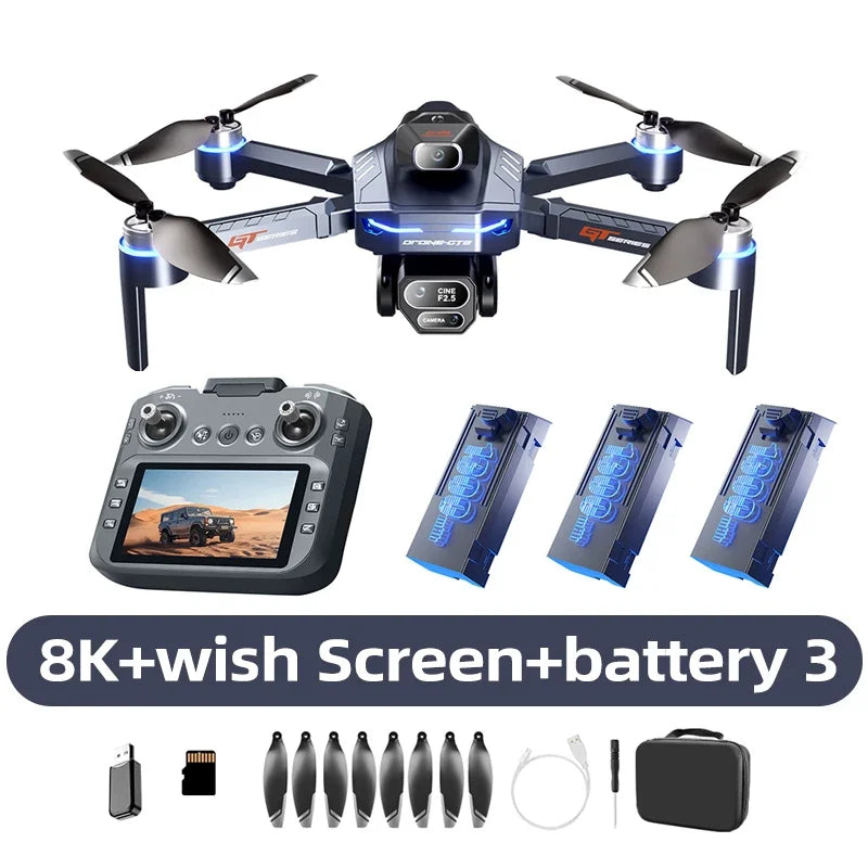 Lenovo GT8 Drone 8K Professional Dual Camera GPS FPV Brushless Motor
