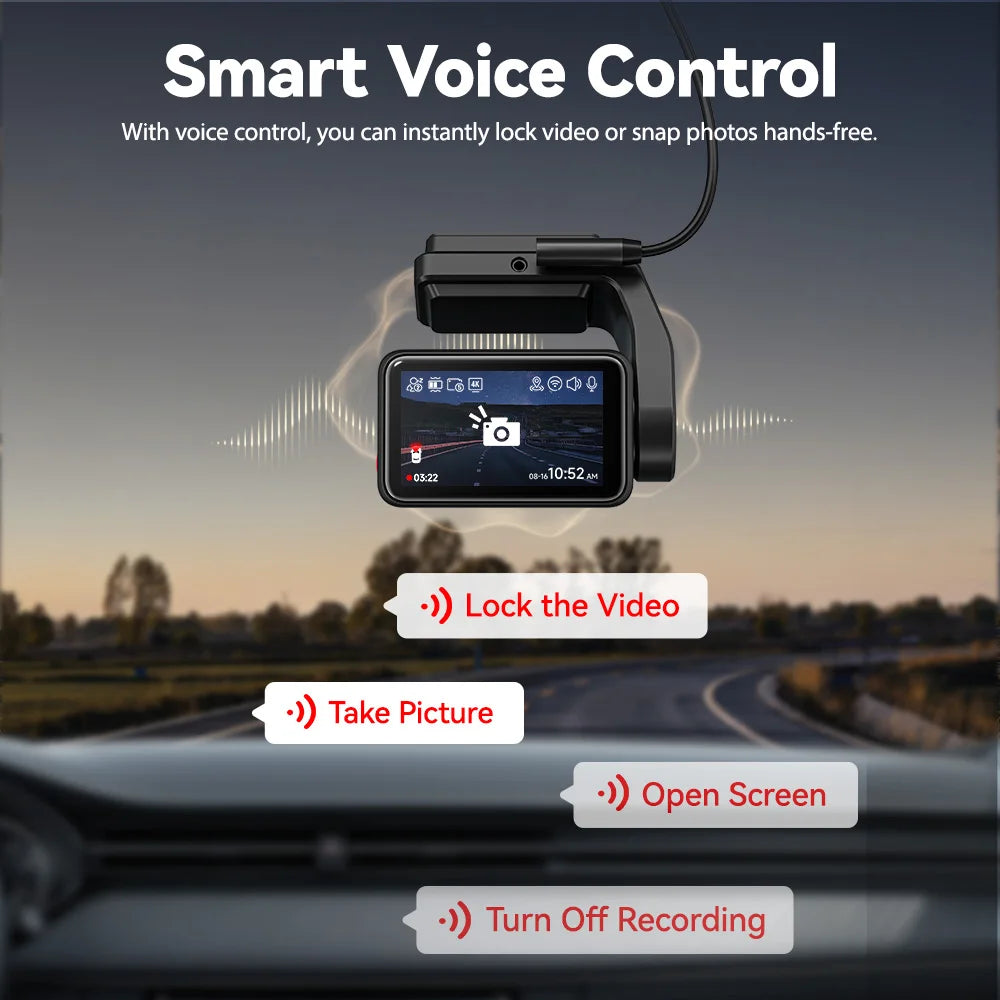REDTIGER  A4 4k Dash Cam Front and Rear Drive Recorder