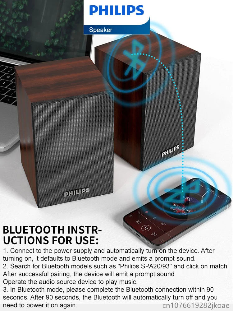 Philips SPA20 Speaker Bluetooth with 360 degree Surround Sound