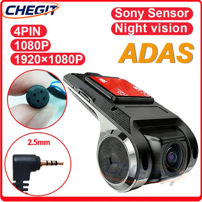 Car DVR Dash Cam Full HD 1080P Dash Cam For DVD Android Player